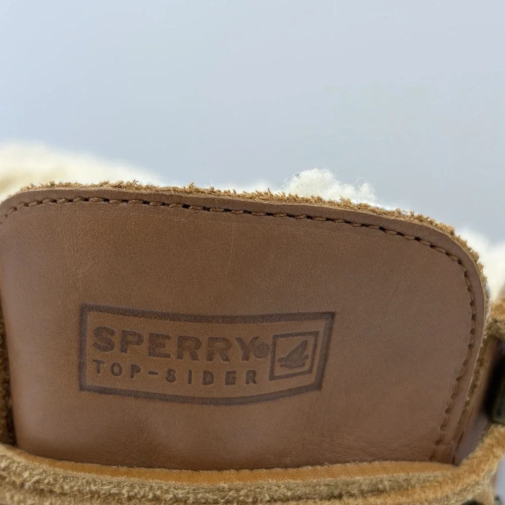 Vintage Sperry Topsider For J.Crew Womens 10 Duck Boots Brown Leather Wool Lined